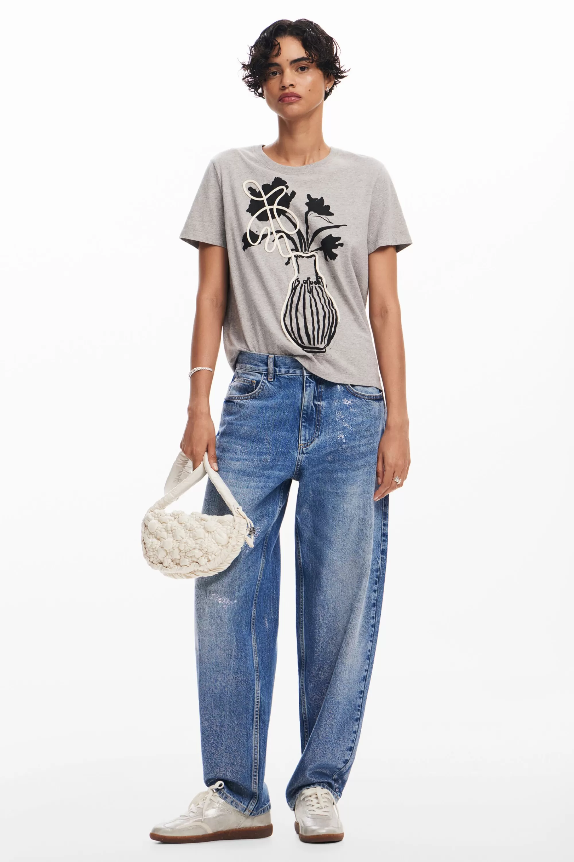 Desigual Shirts And Blouses | T-shirts>Plain vase T-shirt