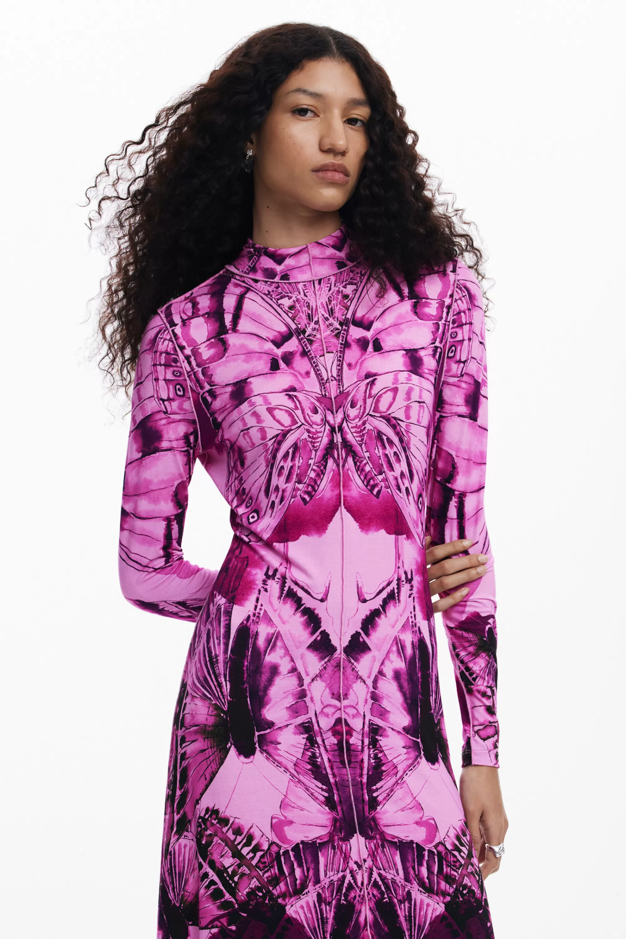 Desigual Dresses And Jumpsuits>Printed midi dress