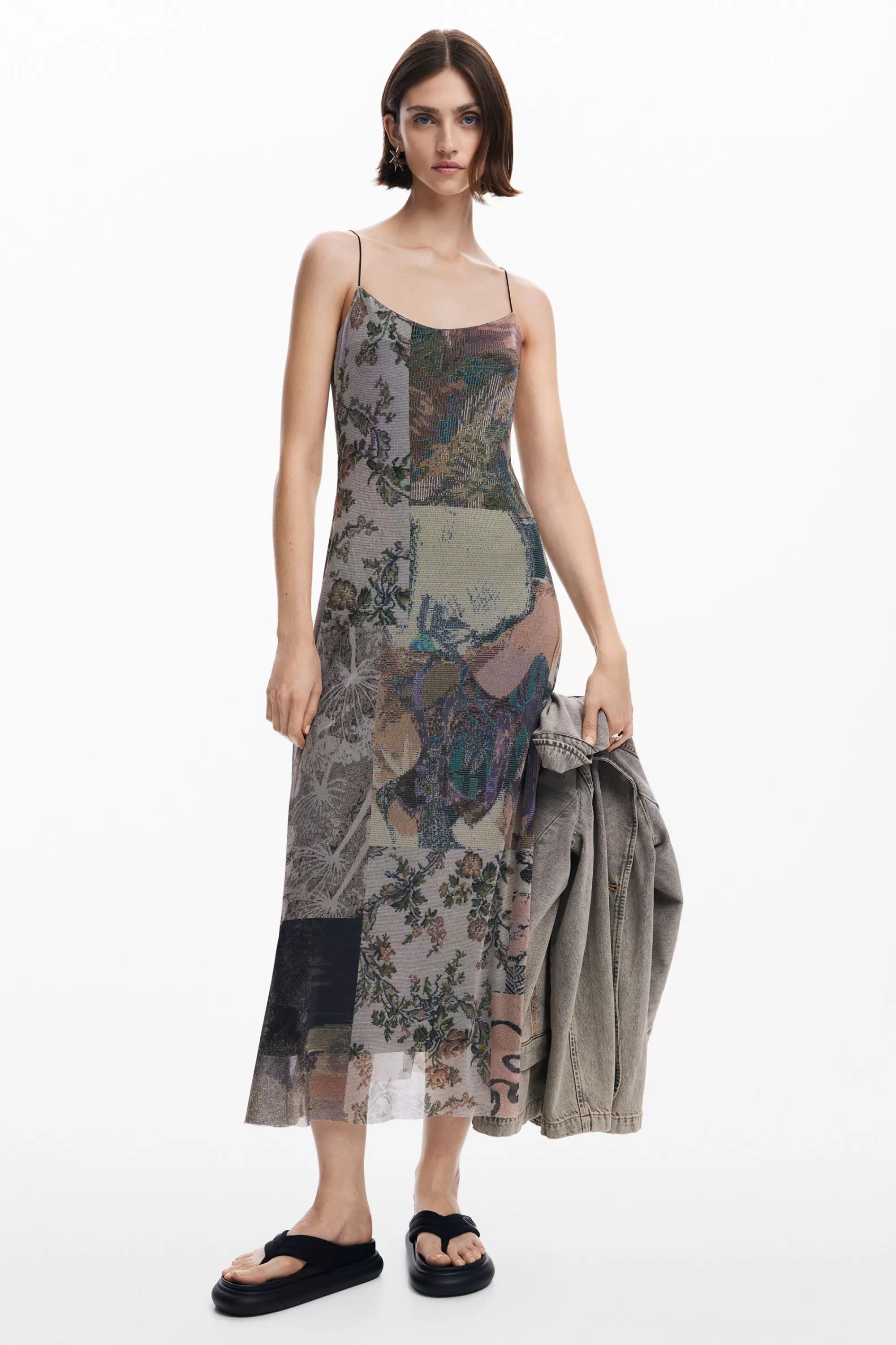 Desigual Dresses And Jumpsuits>Printed tulle dress