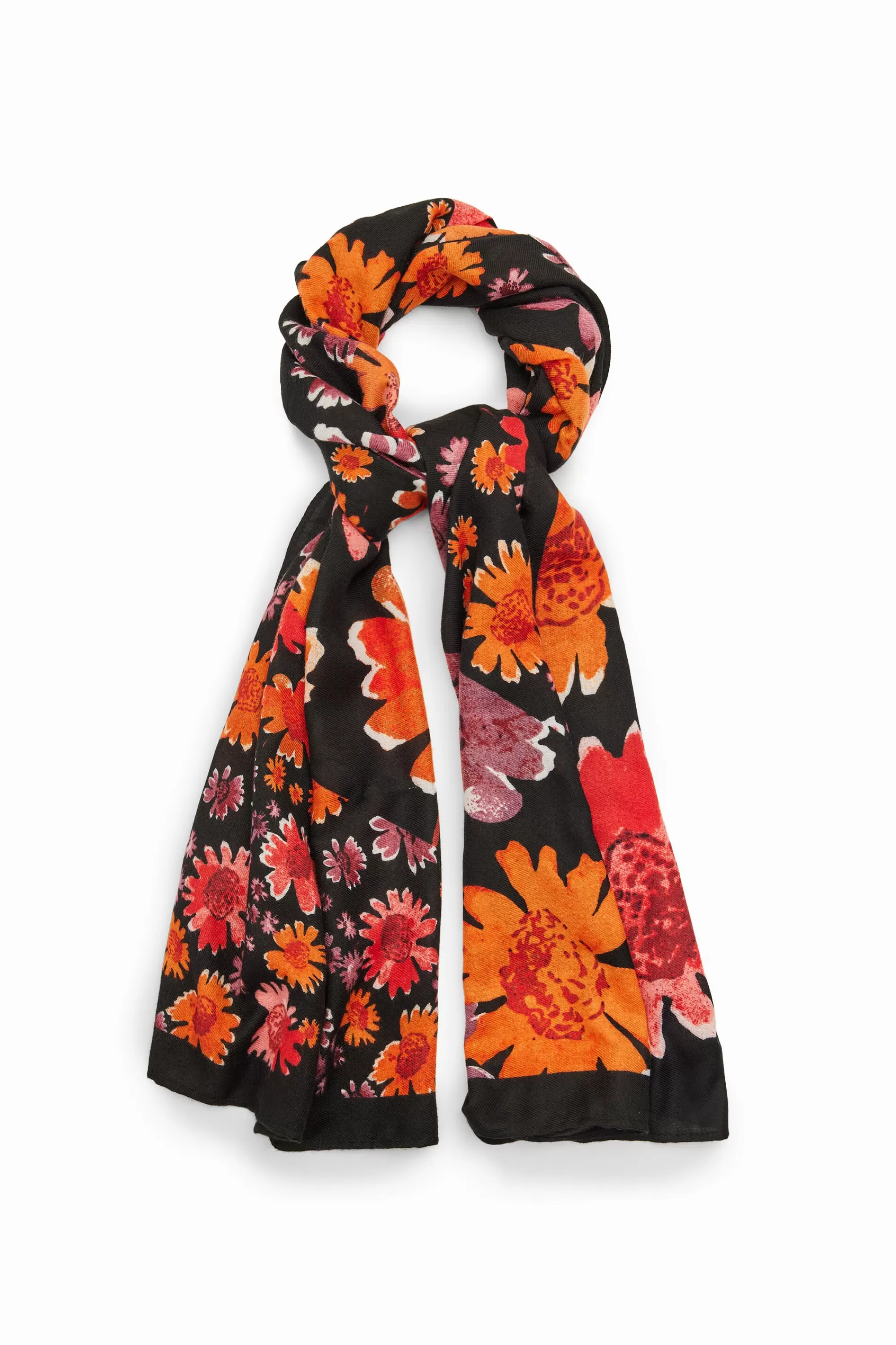 Desigual Scarves And Scarf>Rectangular floral foulard