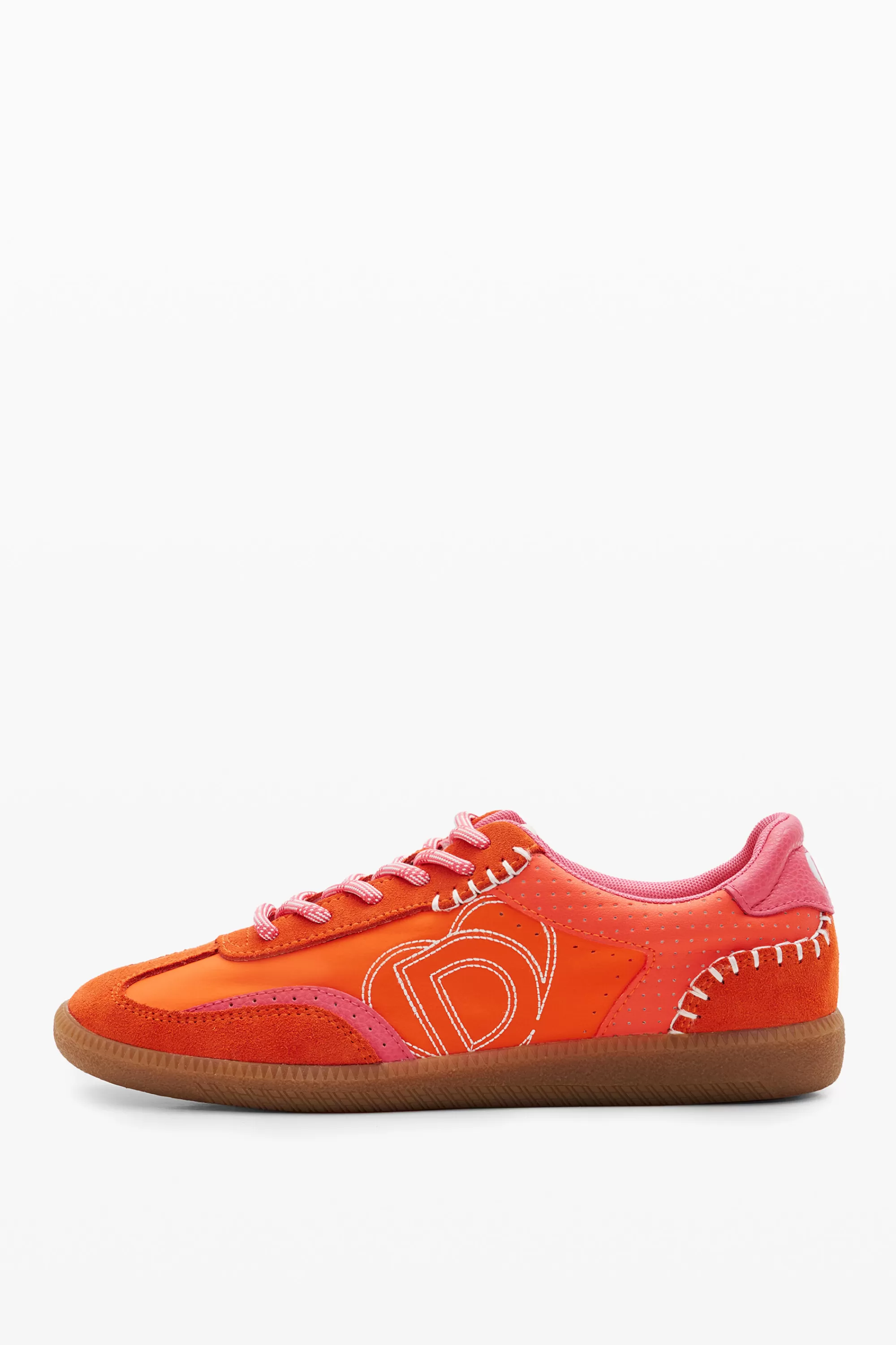 Desigual Shoes>Retro split leather sneakers