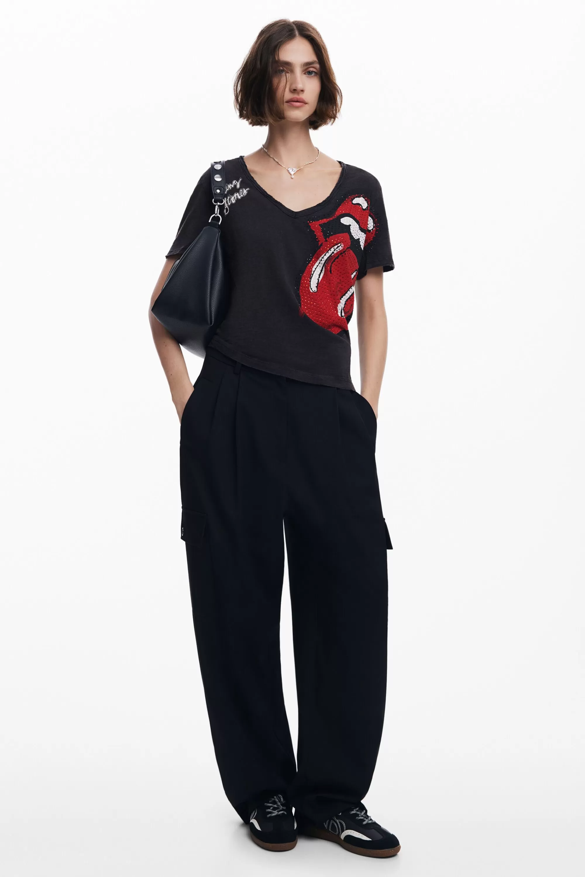 Desigual Shirts And Blouses | T-shirts>Rhinestone The Rolling Stones T-shirt