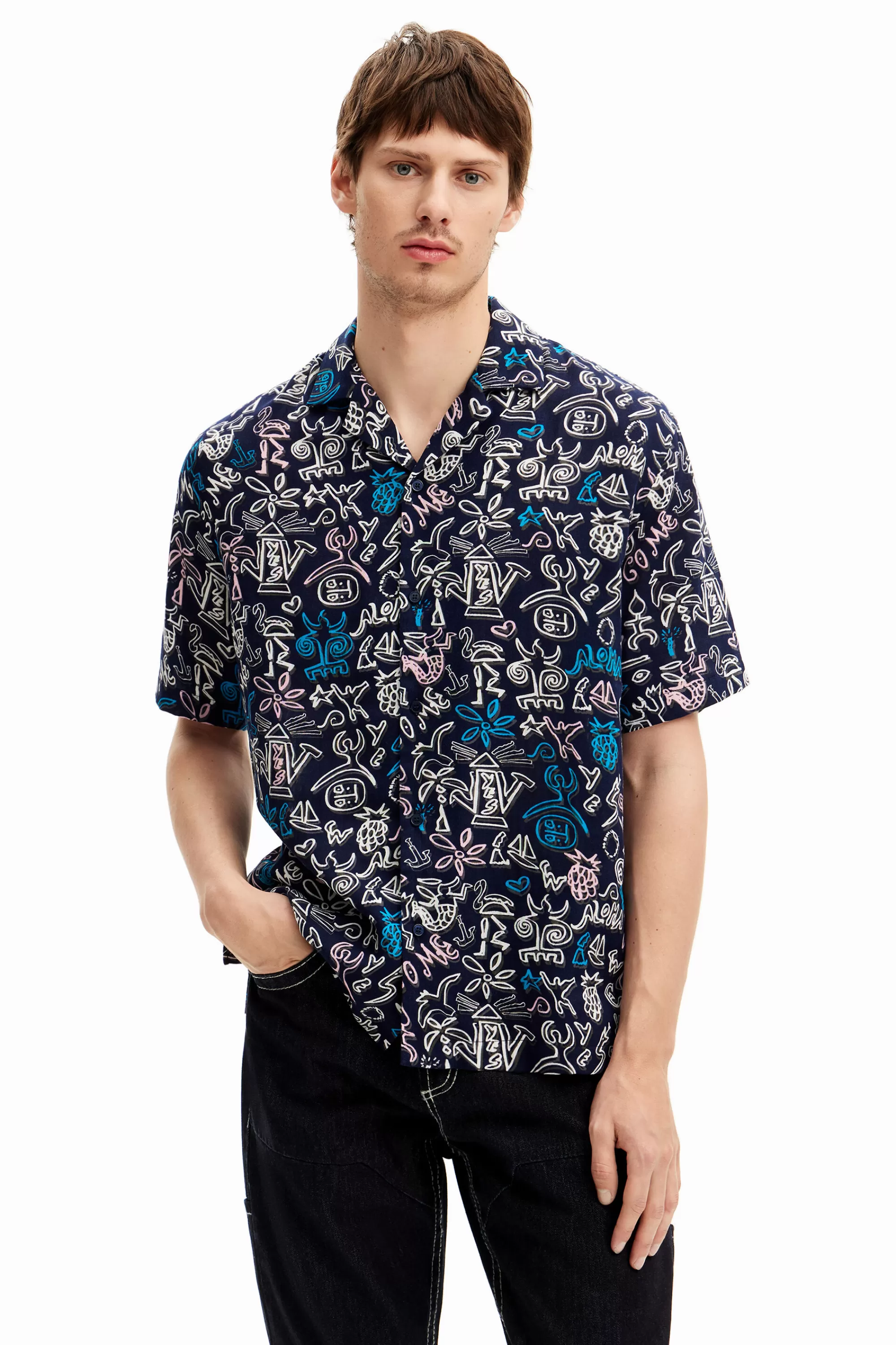 Desigual T-shirts | Shirts>Shirt with contrasting illustrations