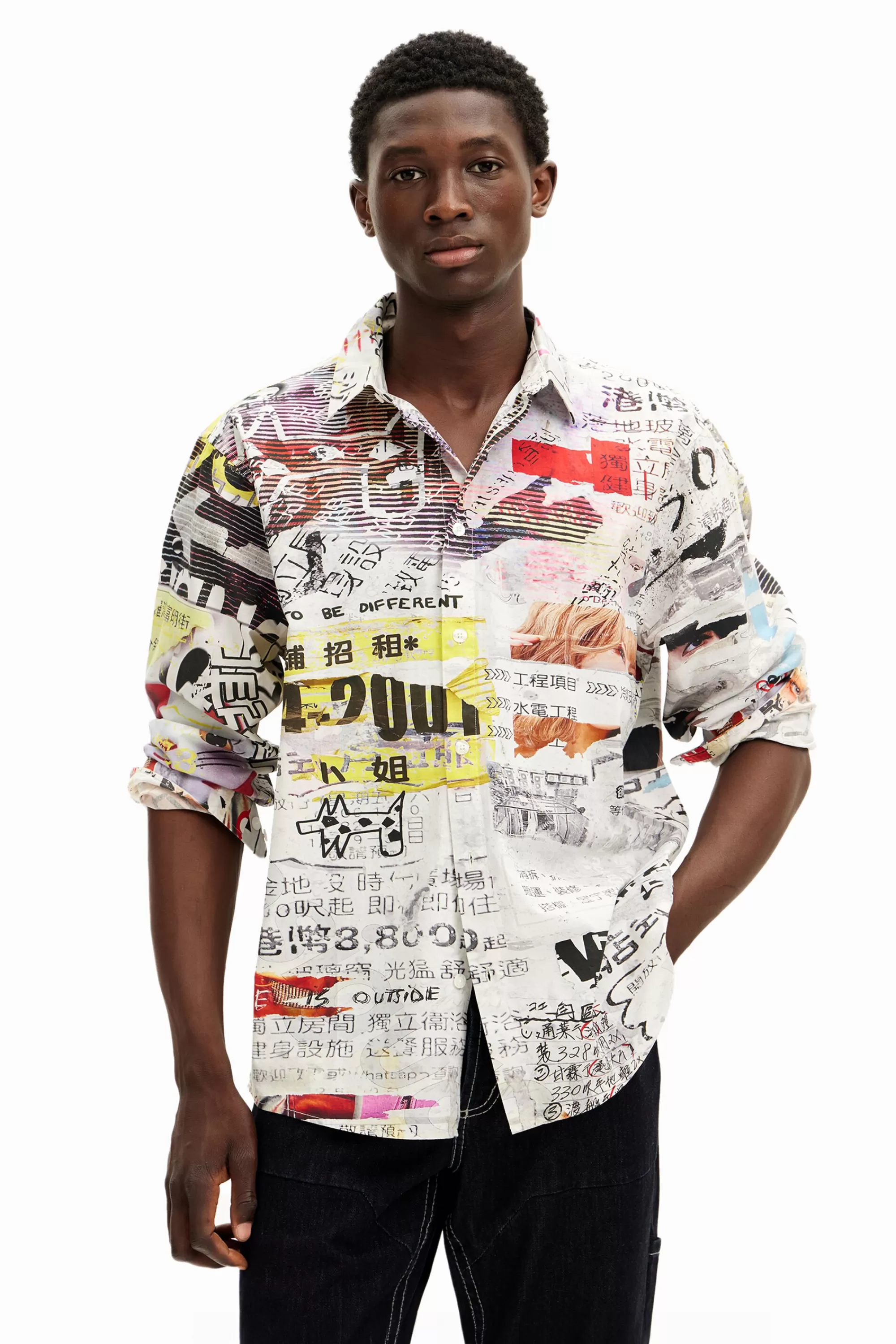 Desigual T-shirts | Shirts>Shirt with Japanese print design