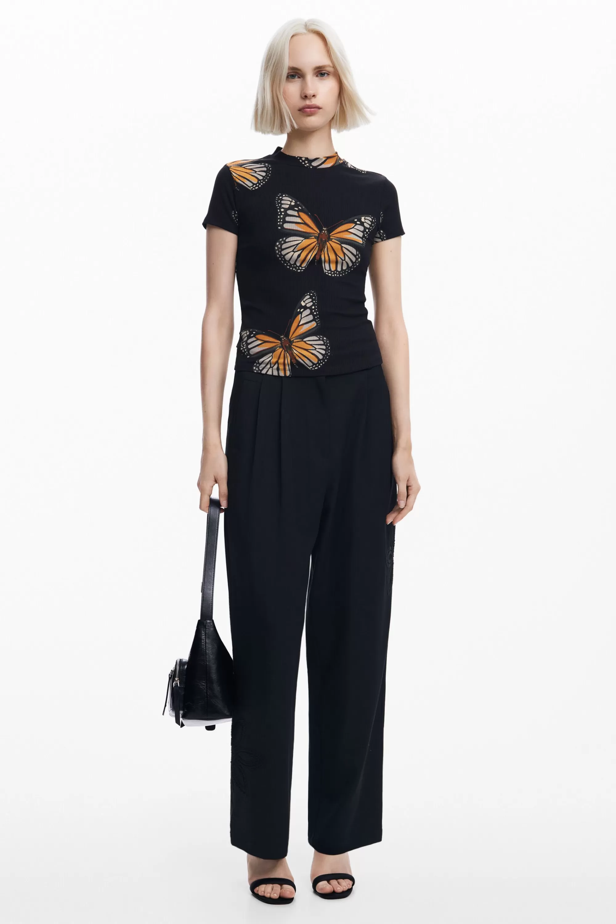 Desigual Knitwear | Shirts And Blouses>Short-sleeve butterfly T-shirt