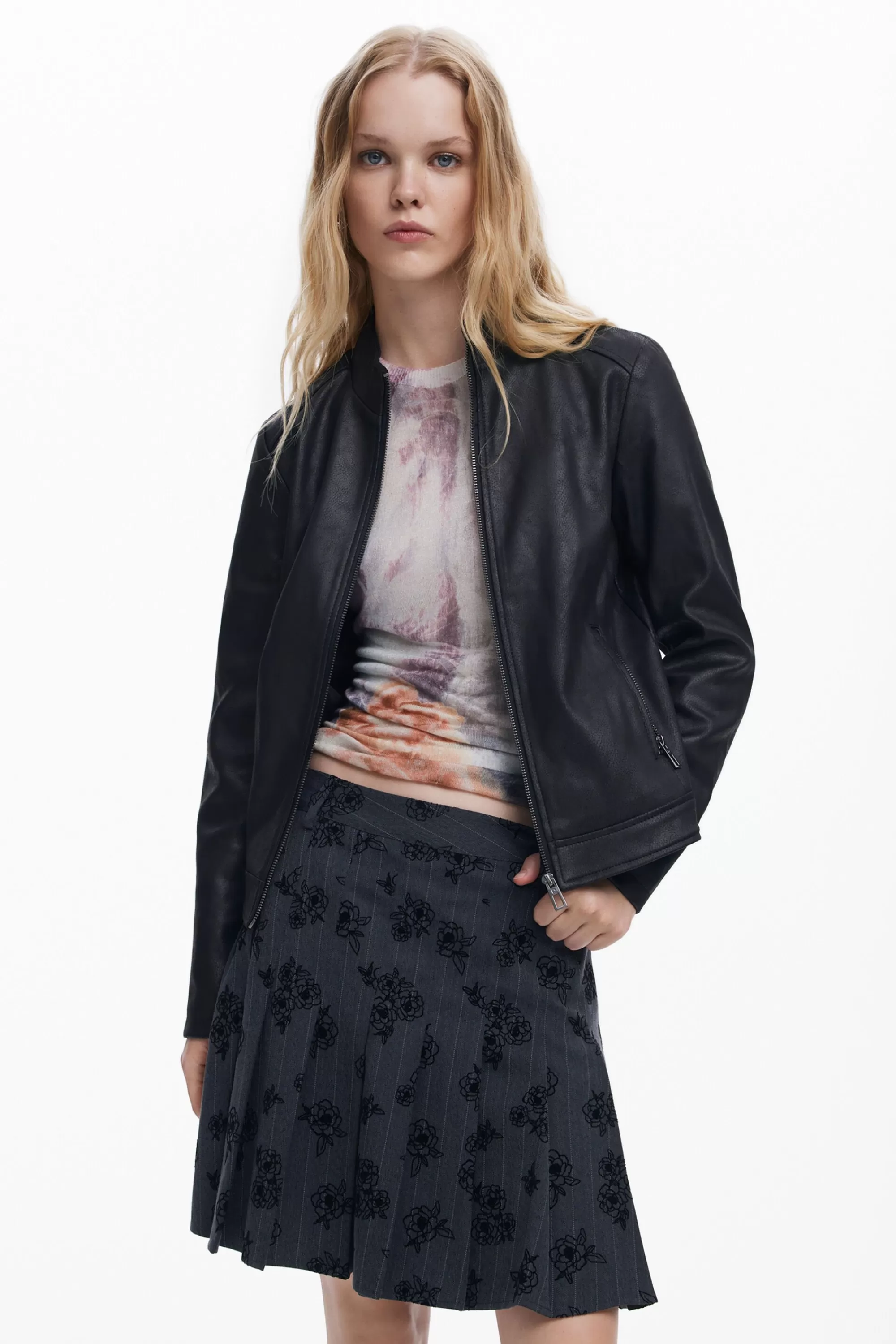 Desigual Coats And Jackets>Slim biker jacket