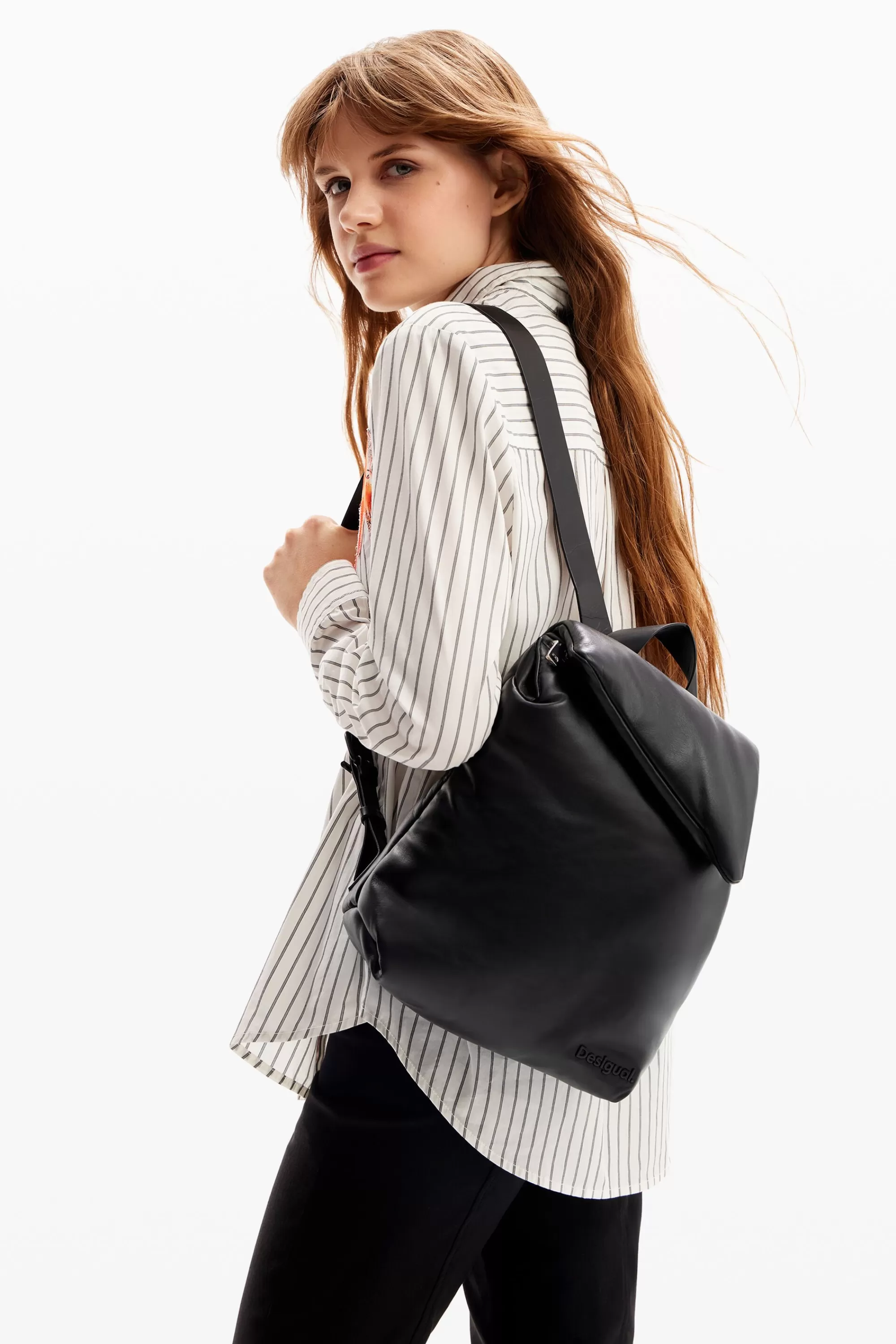 Desigual Leather Bags | Backpacks>Small leather backpack