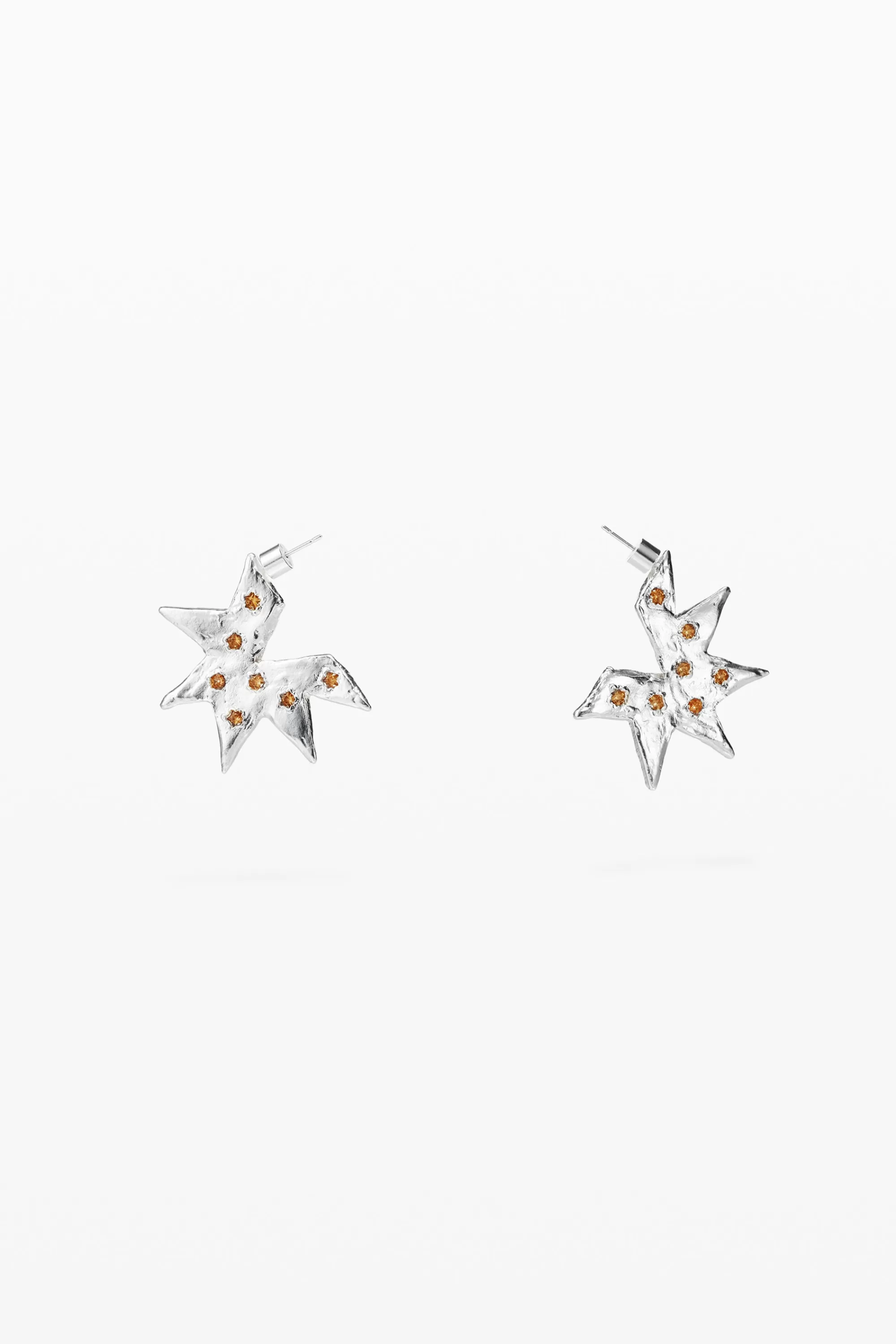 Desigual Jewelry>Star-shaped silver earrings Zalio