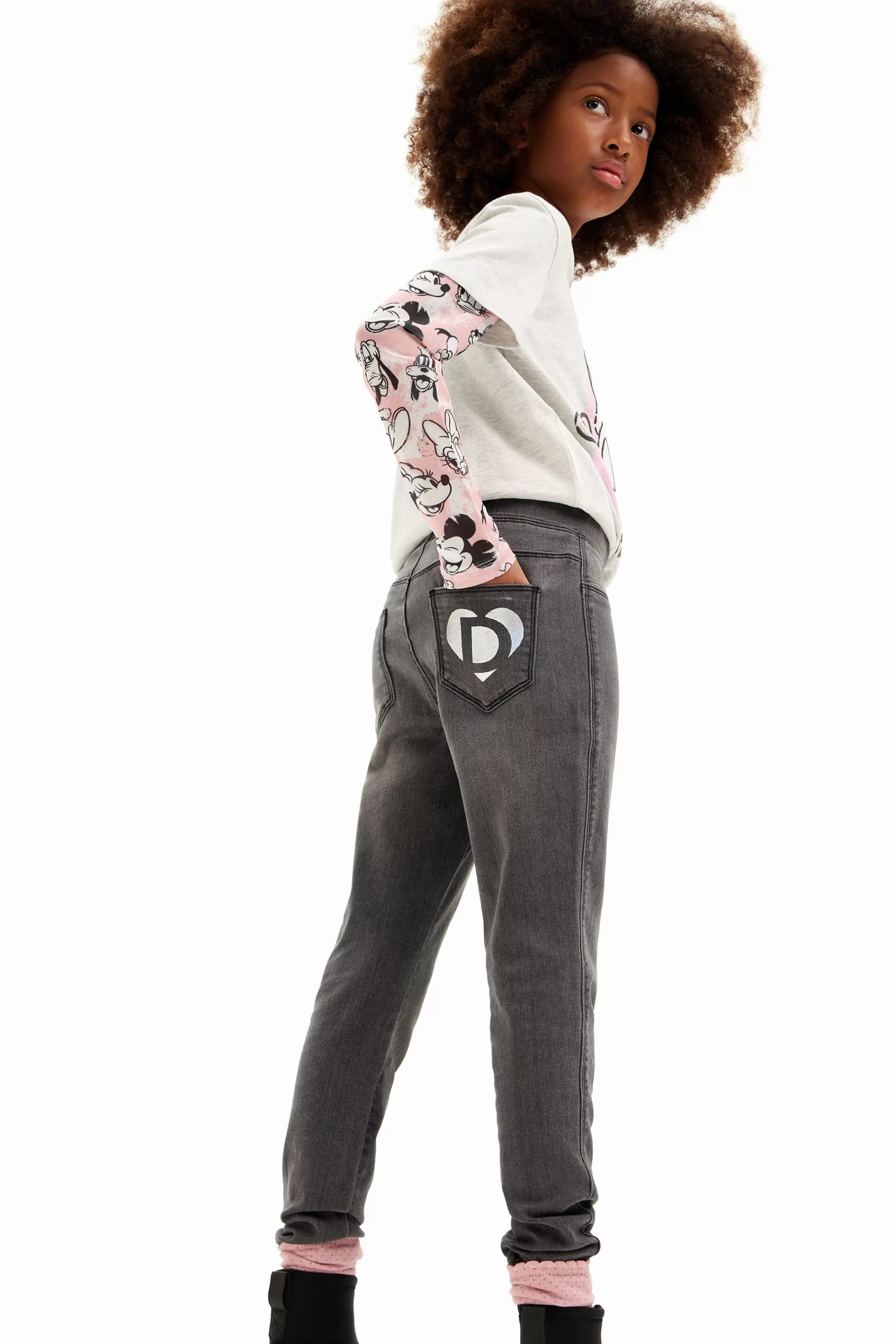 Desigual Skirts And Trousers>Stretch denim leggings