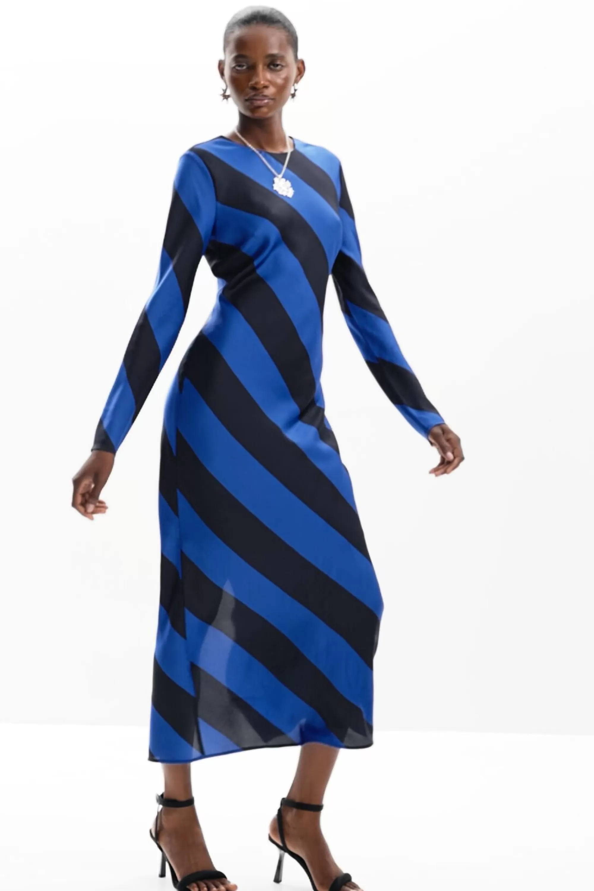 Desigual Dresses And Jumpsuits>Striped midi dress