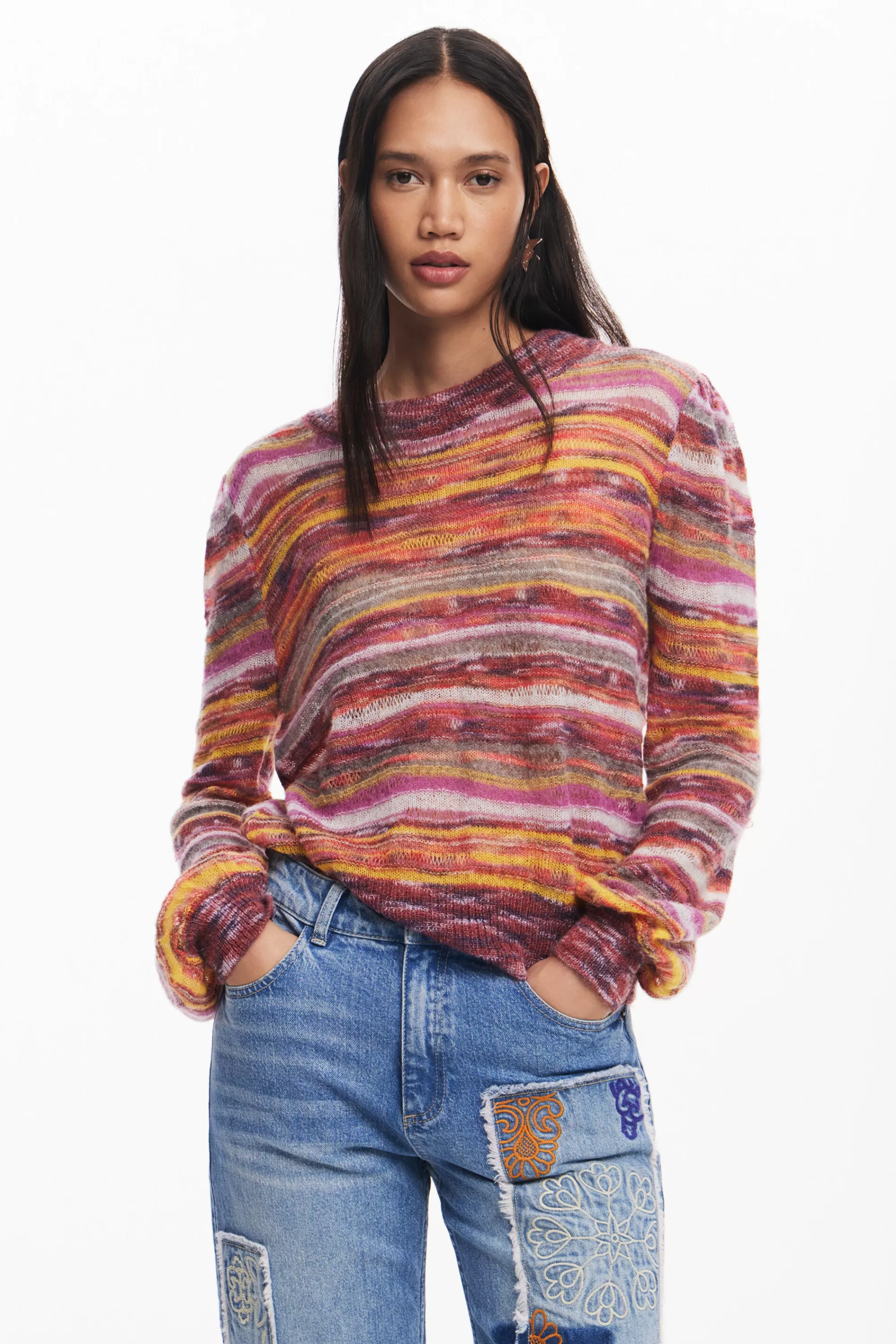 Desigual Knitwear | Sweaters>Striped sweater