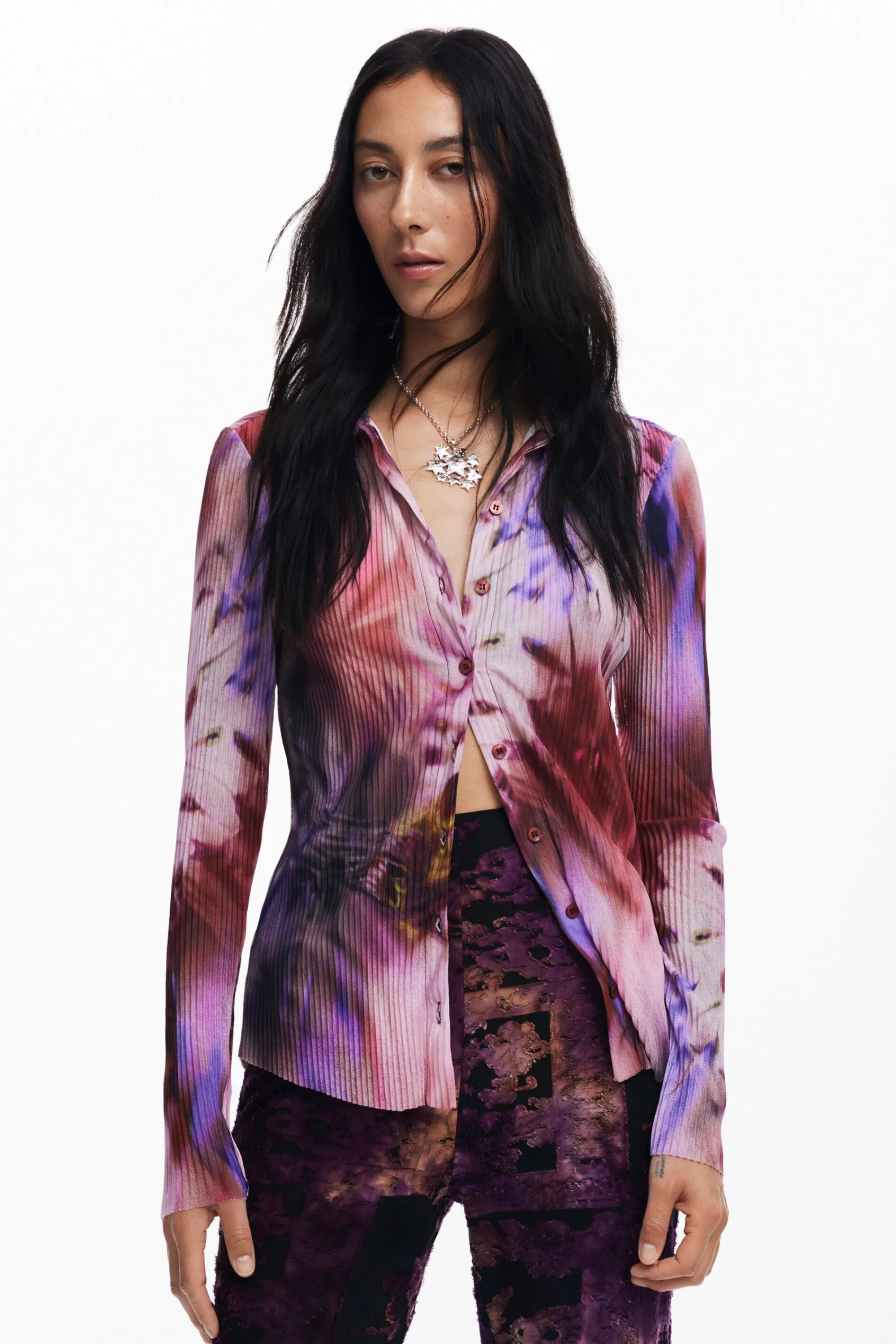 Desigual Shirts And Blouses | T-shirts>Tie-dye print shirt