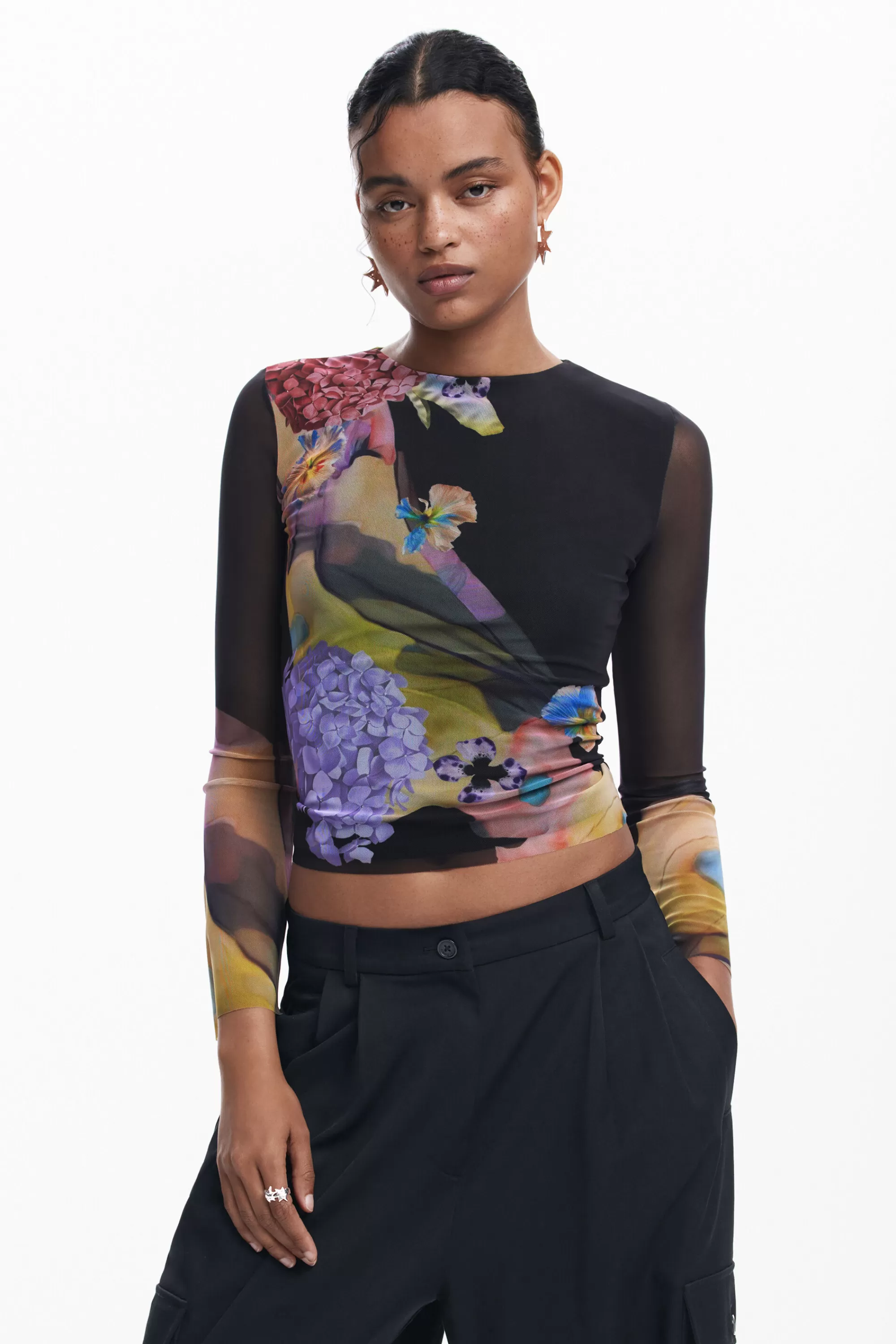 Desigual Shirts And Blouses | T-shirts>Tulle T-shirt M. Christian Lacroix