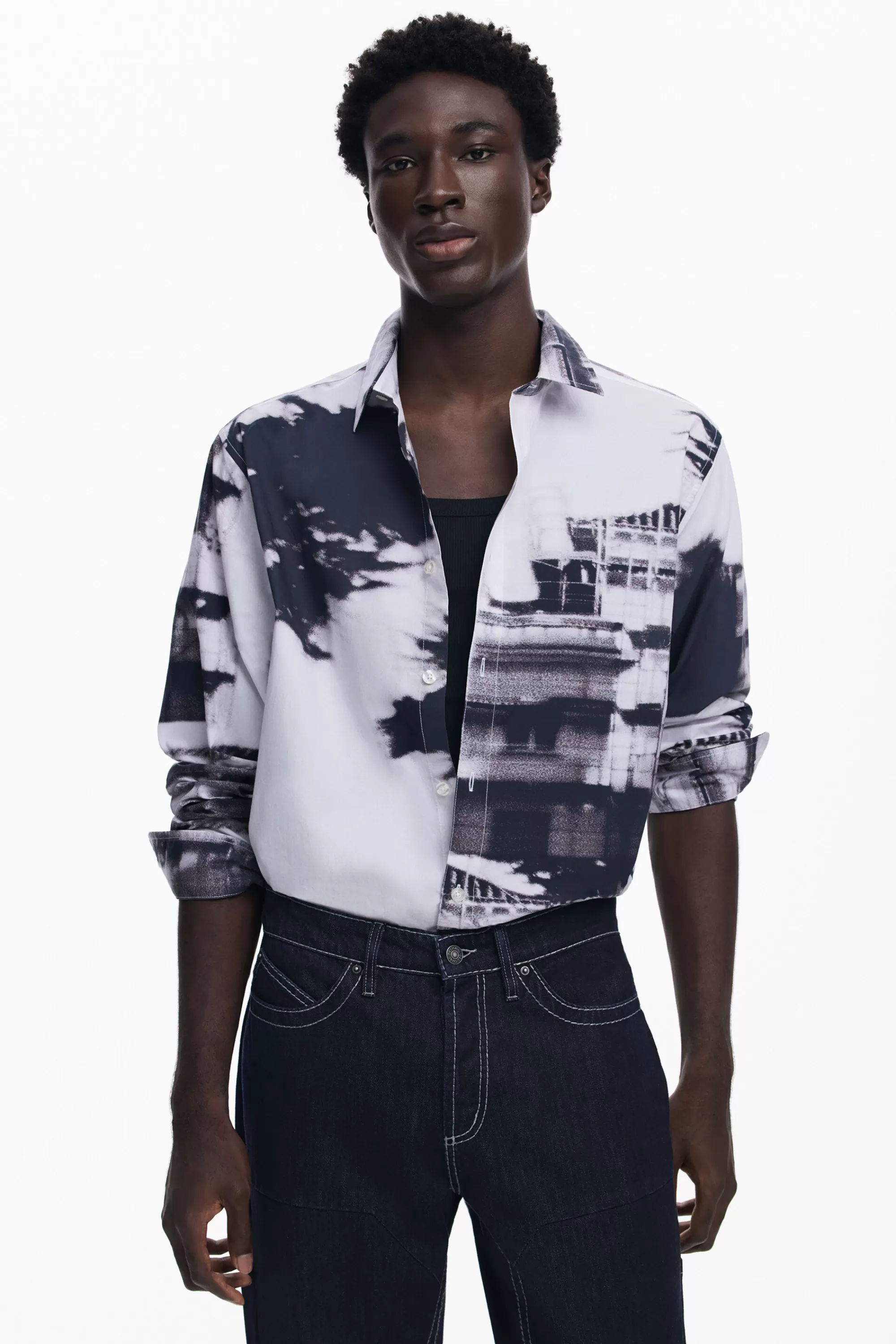 Desigual T-shirts | Shirts>Urban print shirt