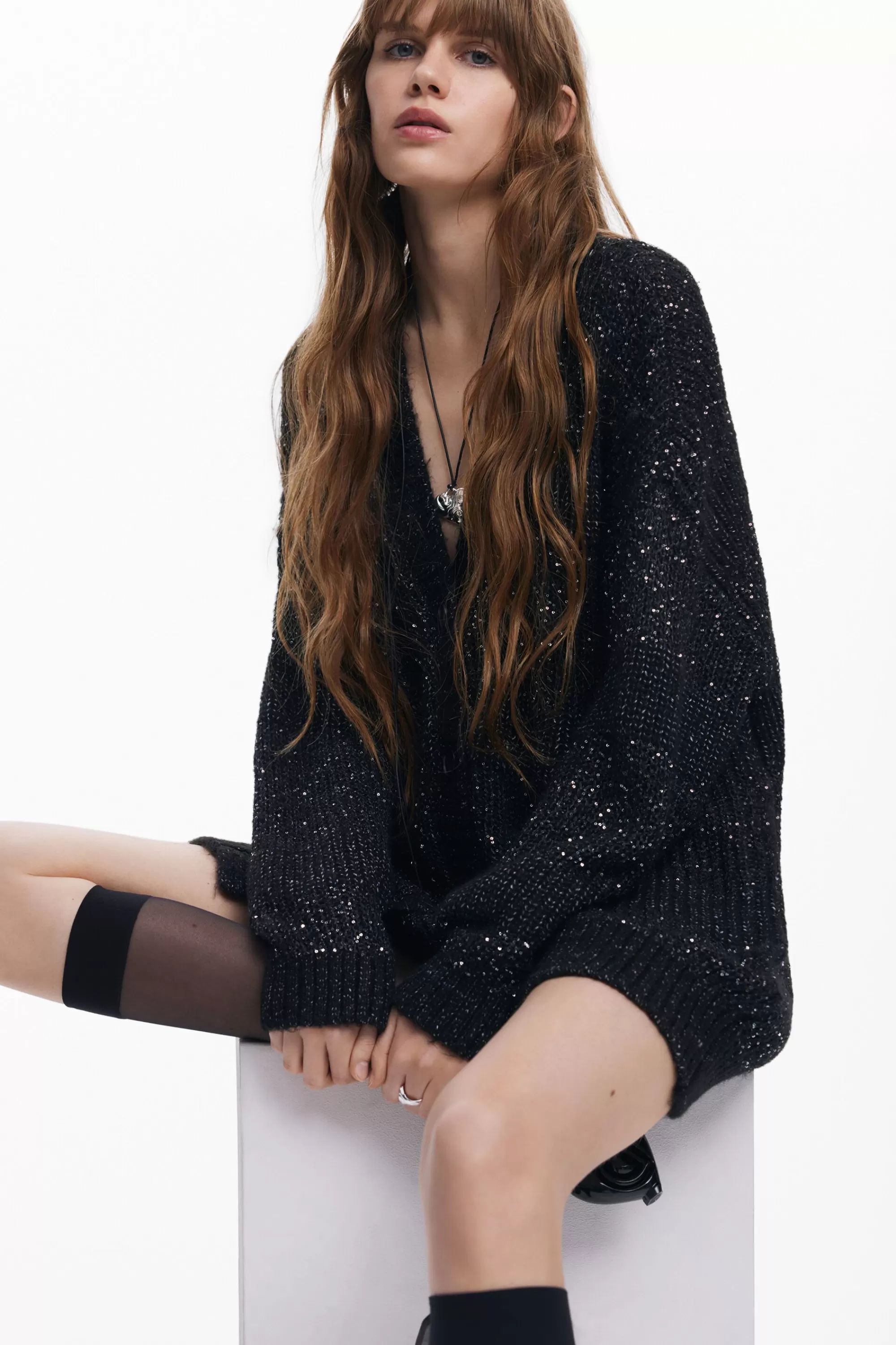 Desigual Knitwear | Sweaters>V-neck knit jacket