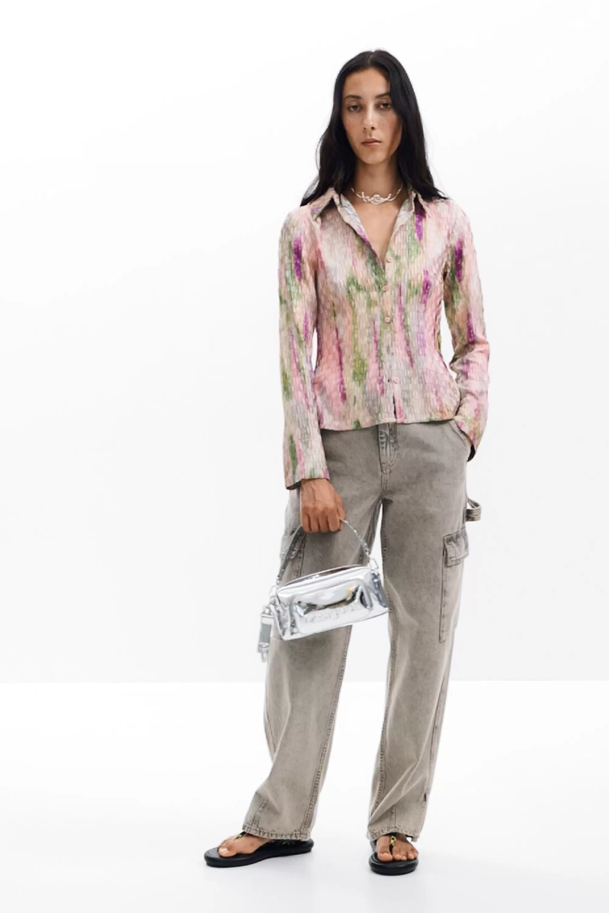 Desigual Shirts And Blouses>Watercolor gradient blouse