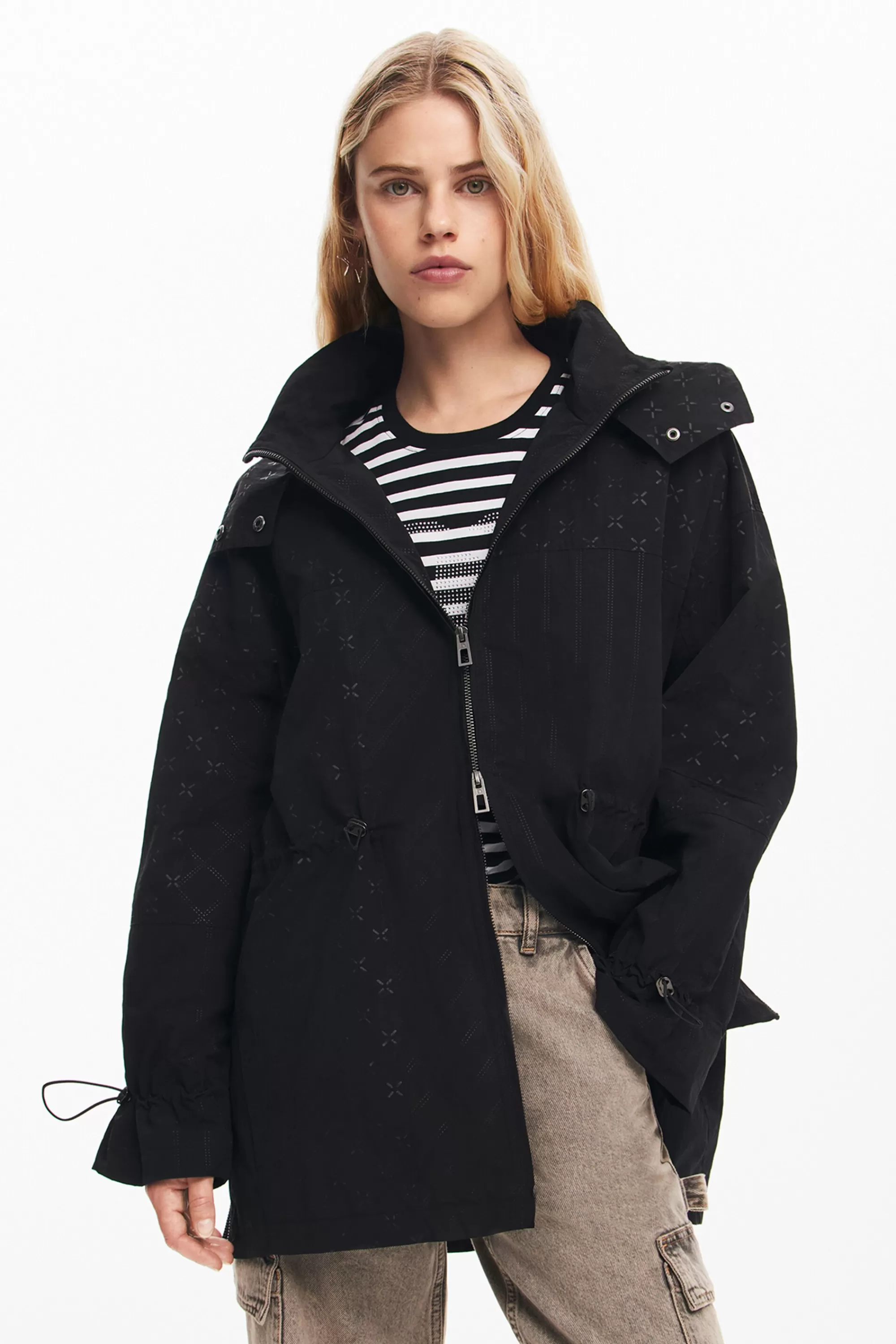 Desigual Coats And Jackets>Waterproof parka hood