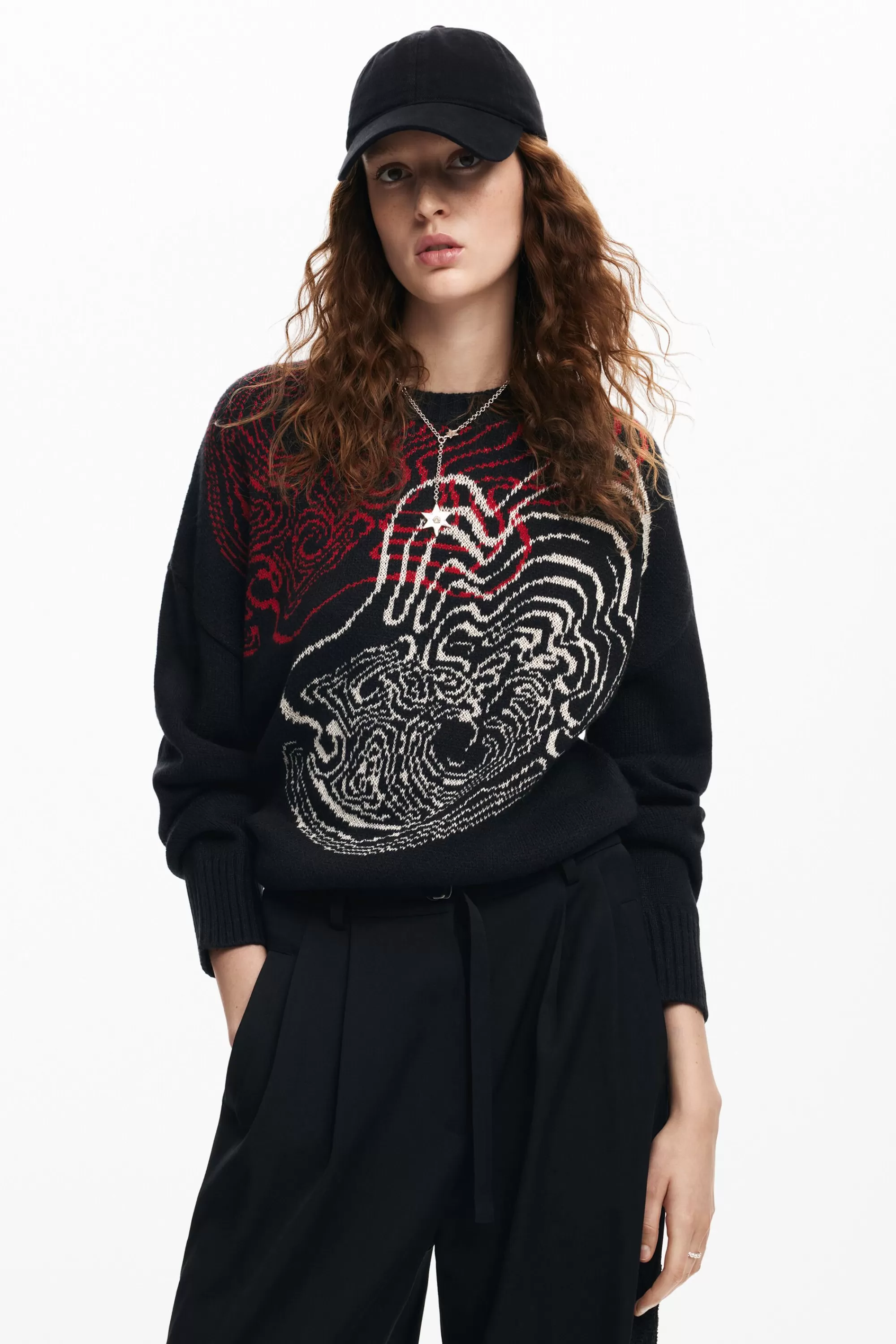 Desigual Knitwear | Sweaters>Wave knit sweater M. Christian Lacroix