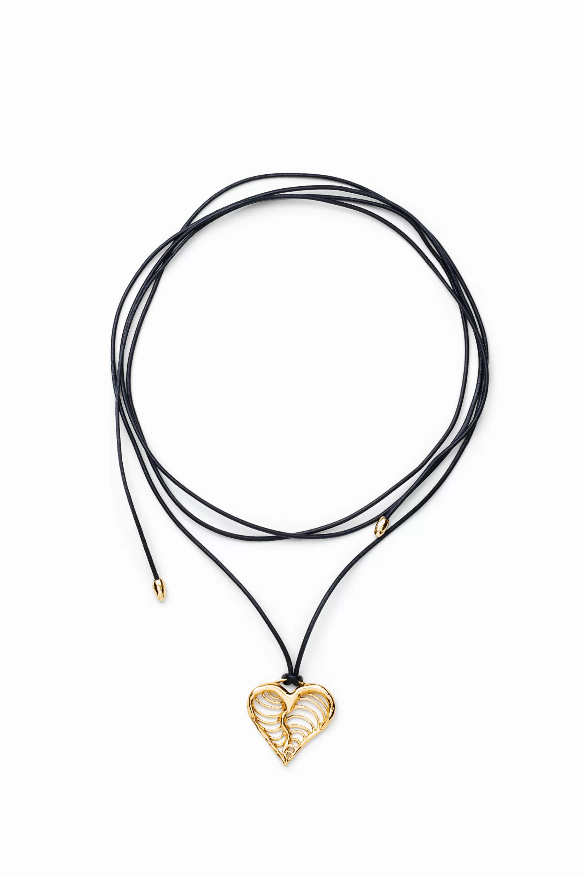 Desigual Jewelry>Zalio cord gold-plated heart pendant