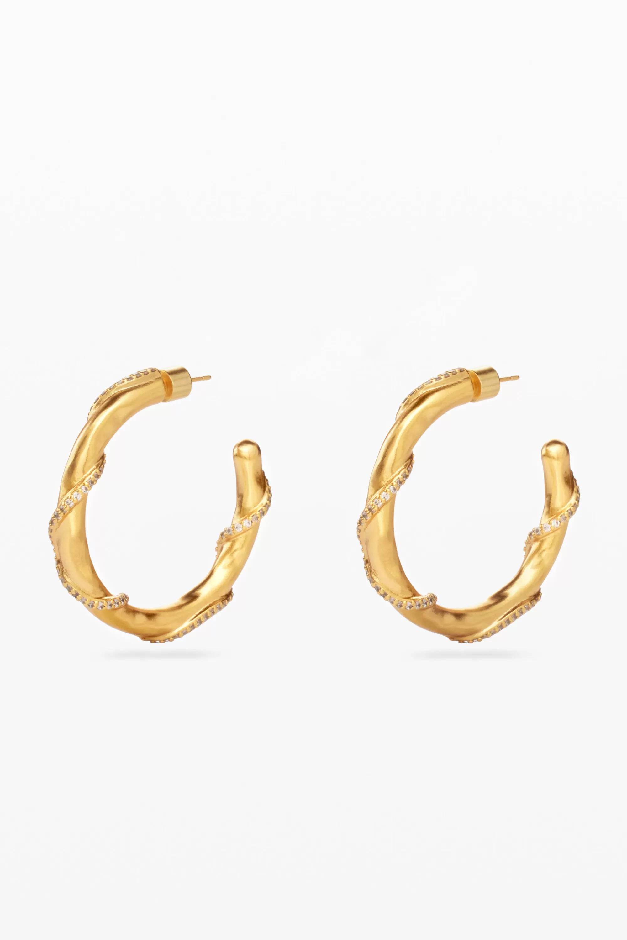 Desigual Jewelry>Zalio gold-plated crystal earrings