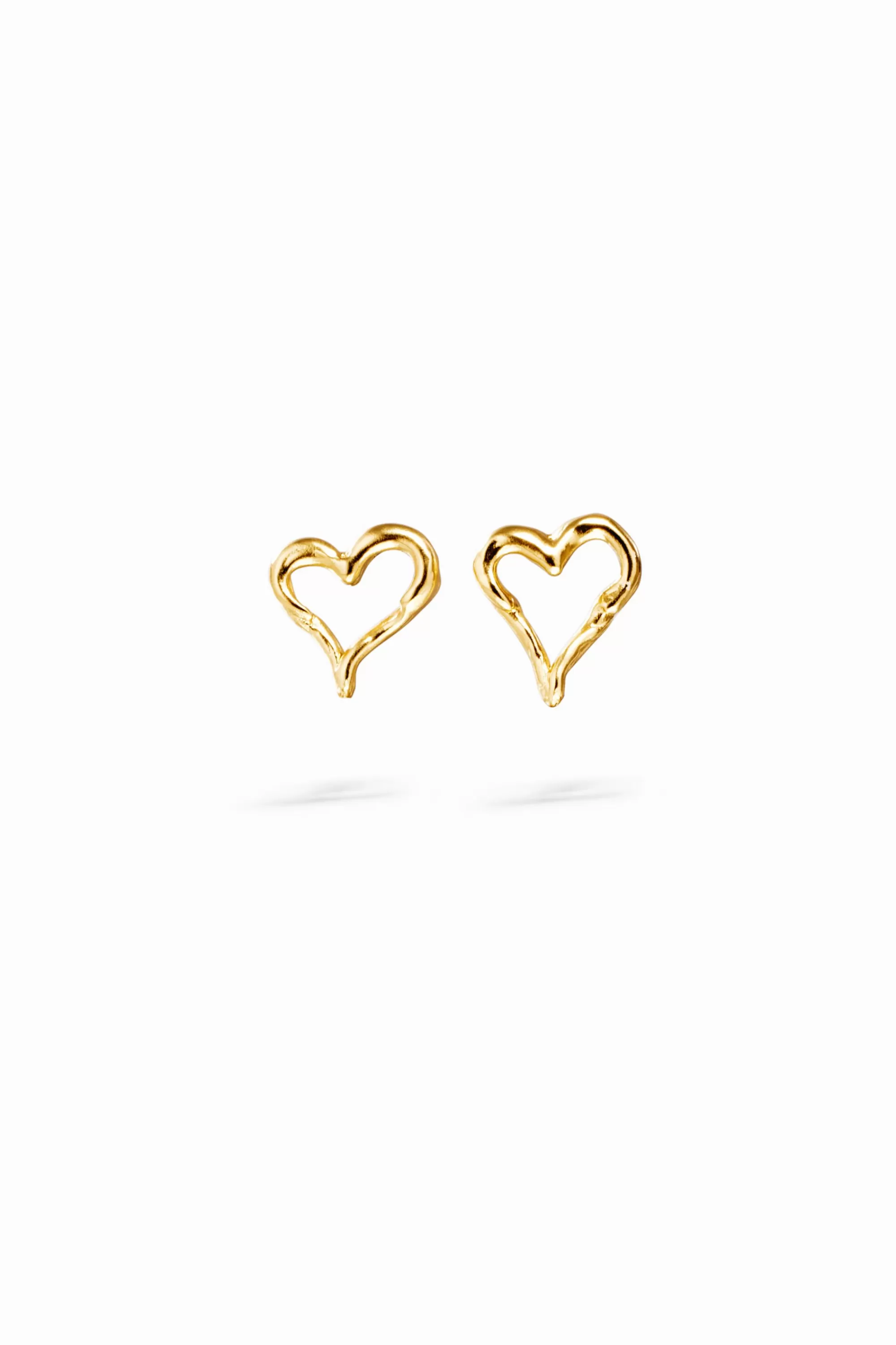 Desigual Jewelry>Zalio gold-plated heart earrings