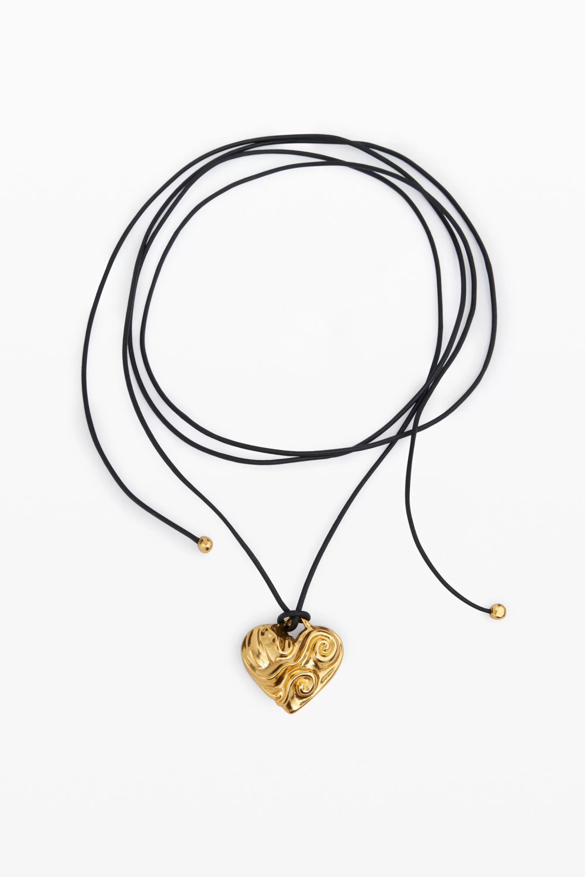 Desigual Jewelry>Zalio gold-plated heart pendant with rope