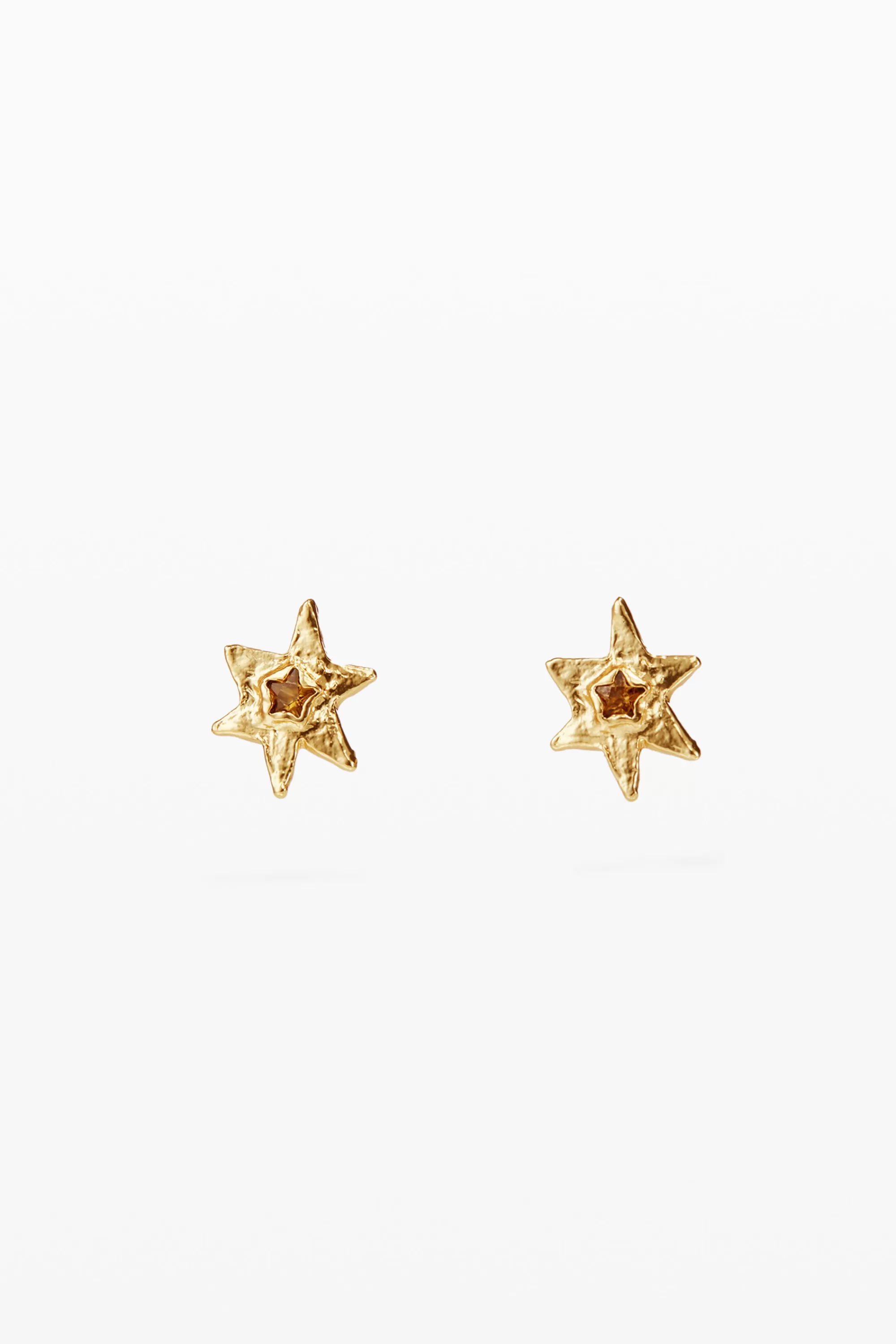 Desigual Jewelry>Zalio gold-plated star earrings