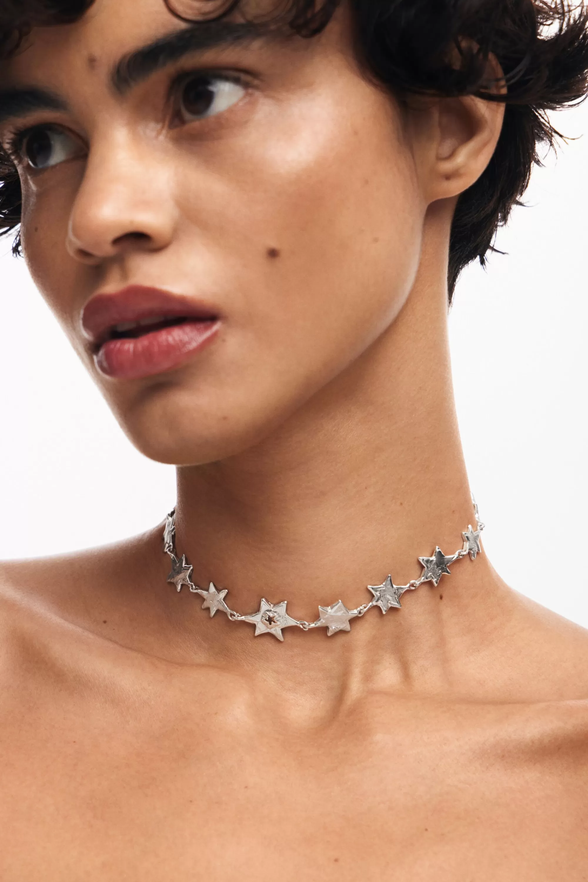 Desigual Jewelry>Zalio silver-plated star choker