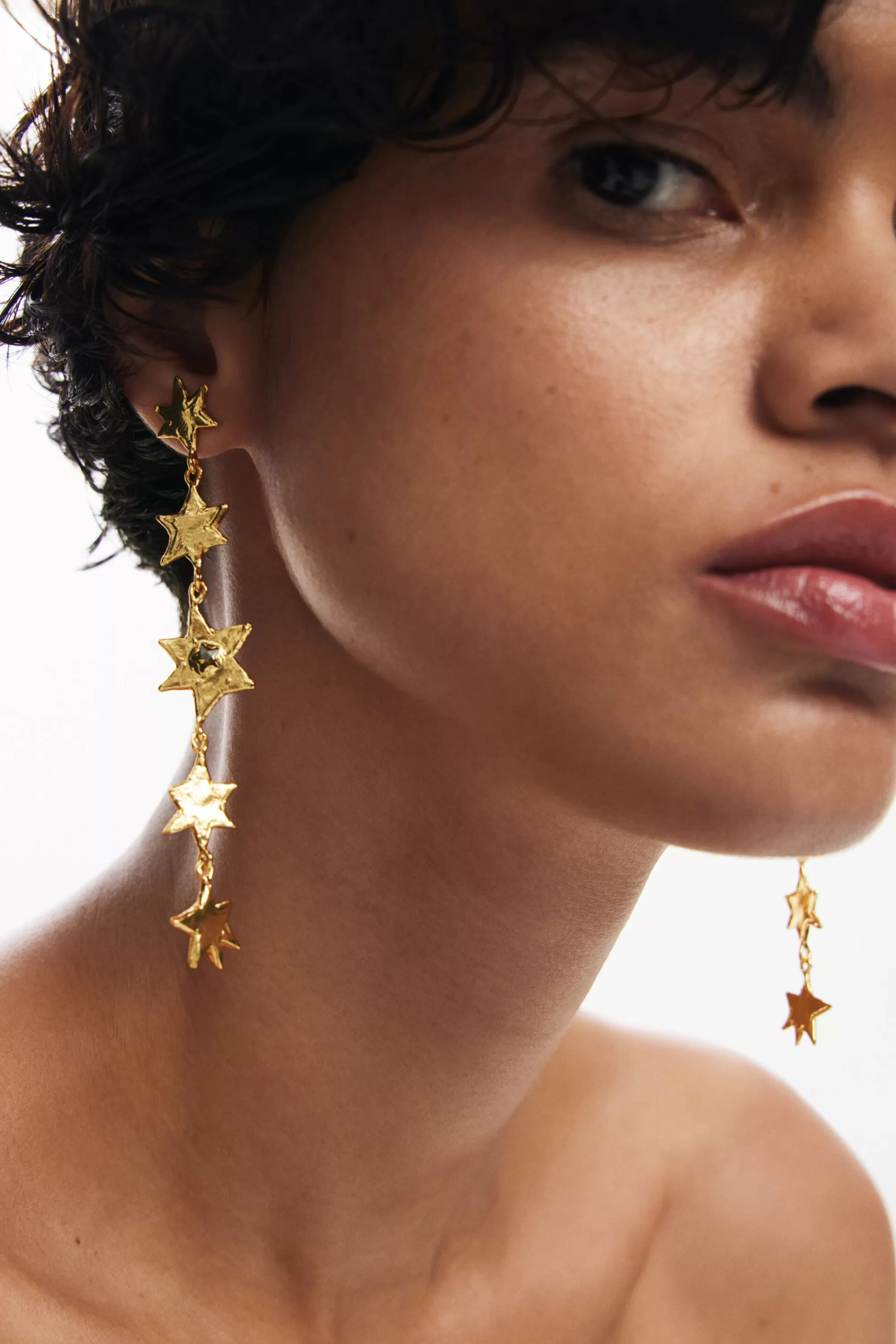 Desigual Jewelry>Zalio star cascade earrings