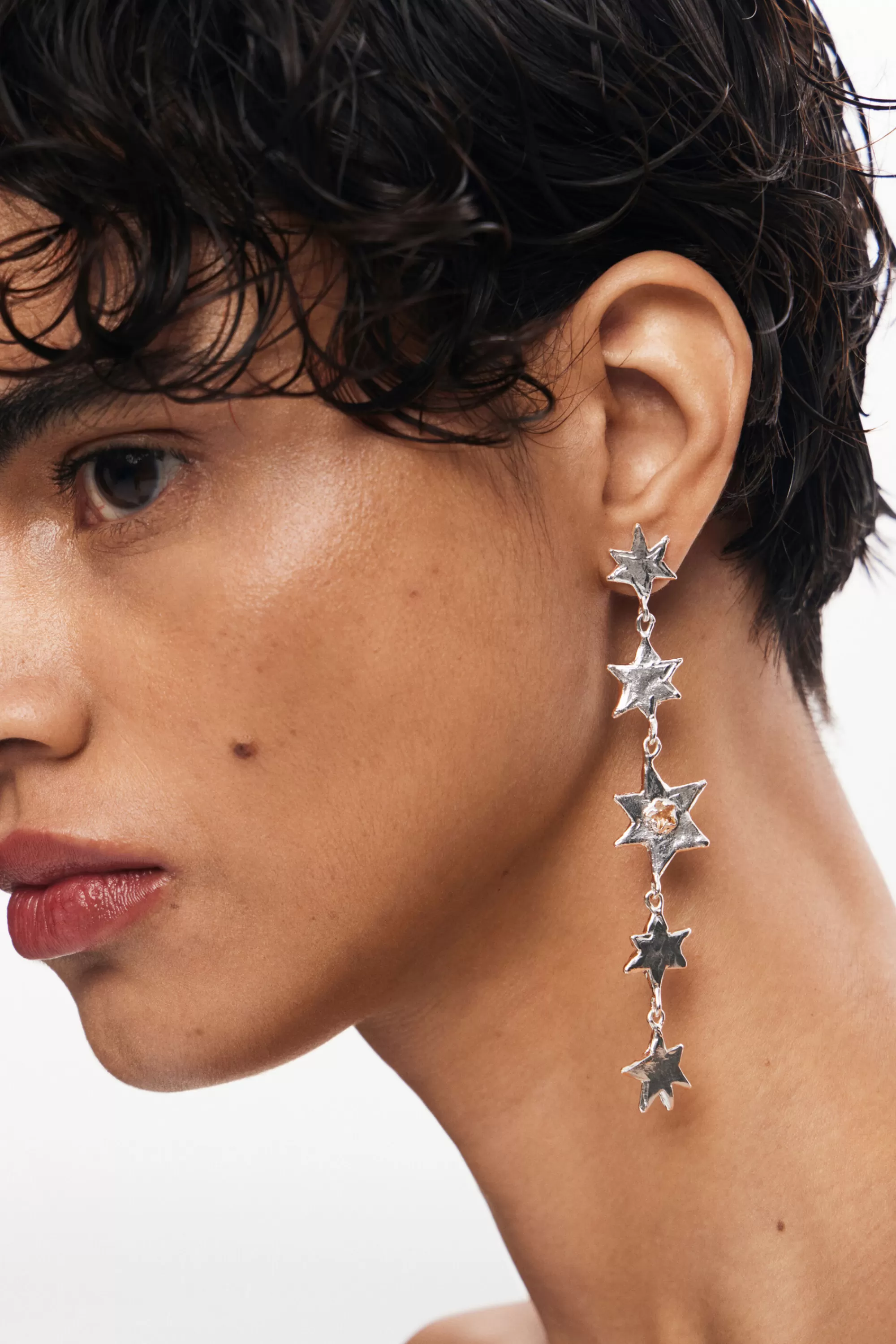 Desigual Jewelry>Zalio star cascade earrings